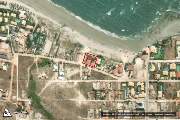 Imagem de satélite — Embargo IBAMA — Infração Ambiental — Fortim/CE