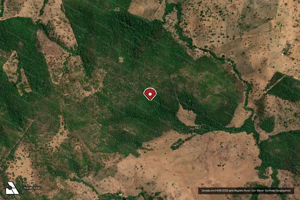 Imagem de satélite — Embargo IBAMA — Infração Ambiental — Tabocão/TO