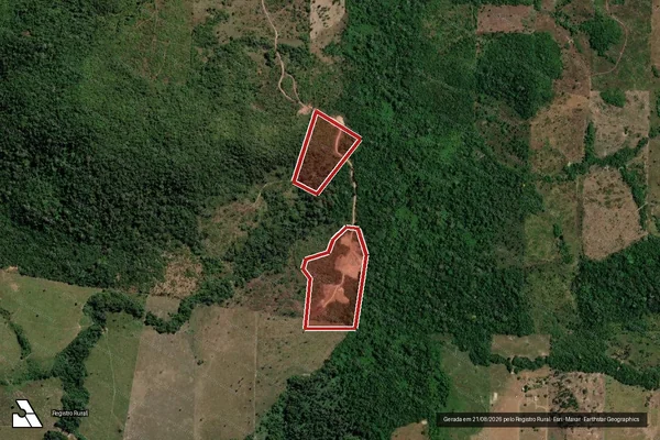 Imagem de satélite de Infração da Flora em Juruena - MT