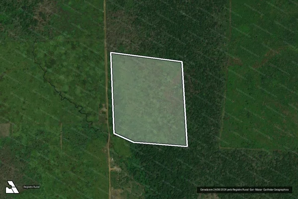 Imagem de satélite de Infração Ambiental em Canutama - AM