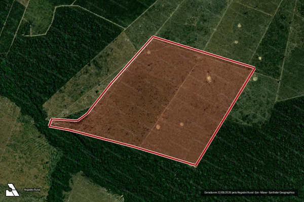 Imagem de satélite de Infração Ambiental em Porto Velho - RO
