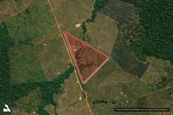 Imagem de satélite de Infração Ambiental em Lábrea - AM