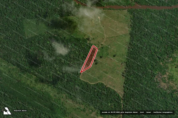 Imagem de satélite de Infração da Flora em Canutama - AM