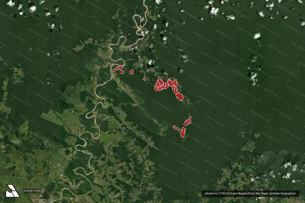 Imagem de satélite de Infração da Flora em São Luís - MA