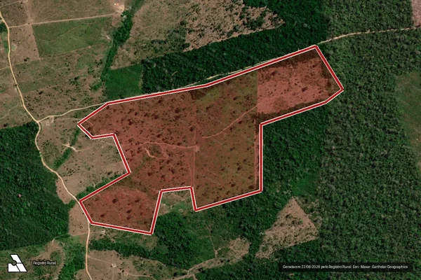 Imagem de satélite de Infração Ambiental em Uruará - PA