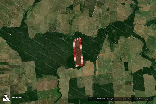 Imagem de satélite de Infração da Flora em Pontes e Lacerda - MT