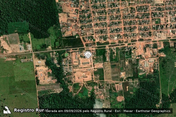 Imagem de satélite de Infração de Licenciamento(Não Classificada-Móvel) em Porto Velho - RO (marcador da localização)