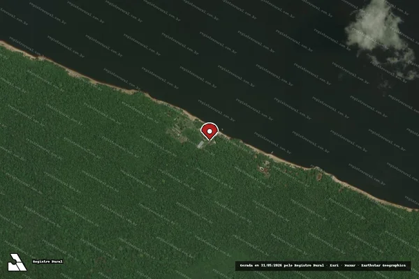 Imagem de satélite — Embargo Ambiental — Barcelos/AM
