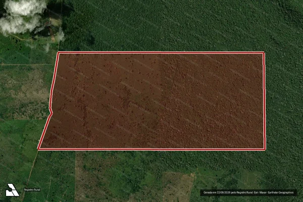 Imagem de satélite de Infração da Flora em Colniza - MT