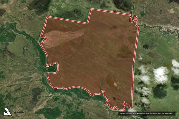Imagem de satélite — Embargo Ambiental - Pacaraima/RR