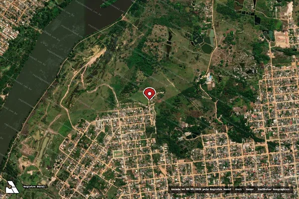 Imagem de satélite — Embargo IBAMA — Infração Ambiental - Ji-Paraná/RO