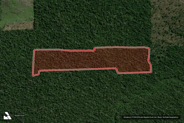 Imagem de satélite de Infração Ambiental em Candeias do Jamari - RO