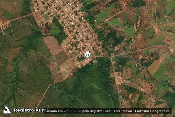 Imagem de satélite — Embargo Ambiental - Santa Tereza do Tocantins/TO