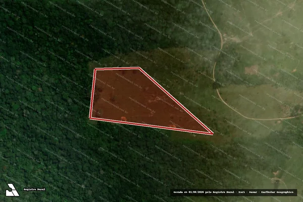 Imagem de satélite de Infração da Flora em Capixaba - AC