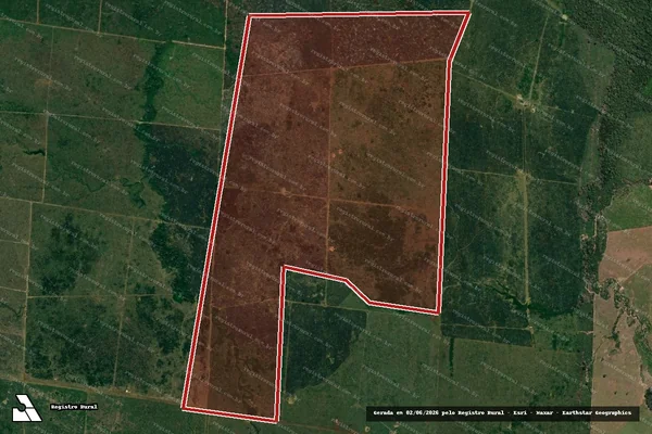 Imagem de satélite de Infração da Flora em Lábrea - AM