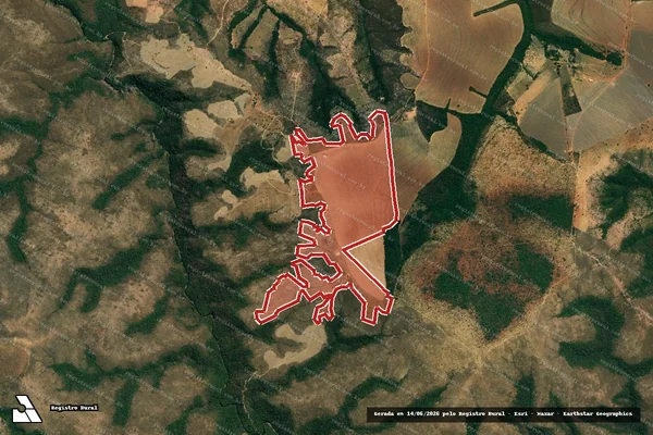 Imagem de satélite de Infração da Flora em Paracatu - MG