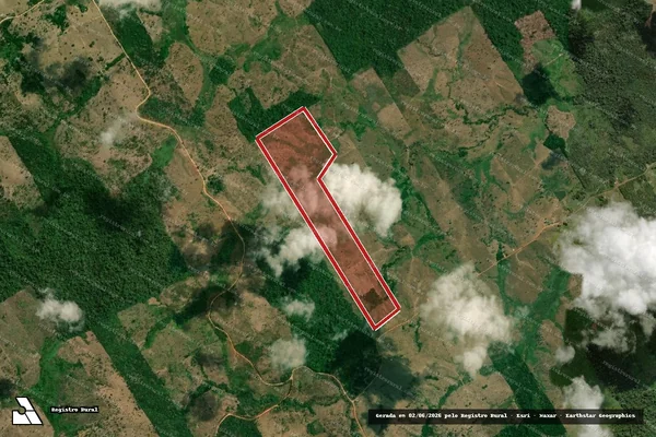 Imagem de satélite de Infração da Flora em Novo Repartimento - PA