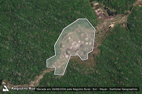 Imagem de satélite de Infração Ambiental em Itaituba - PA