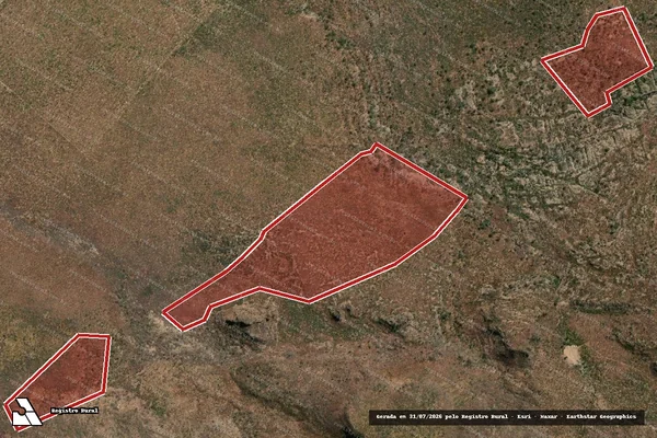 Imagem de satélite de Infração da Flora em Parnaguá - PI