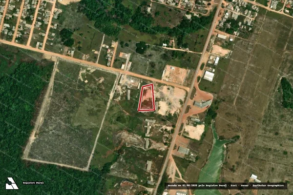 Imagem de satélite de Infração referente a Qualidade Ambiental em Rorainópolis - RR