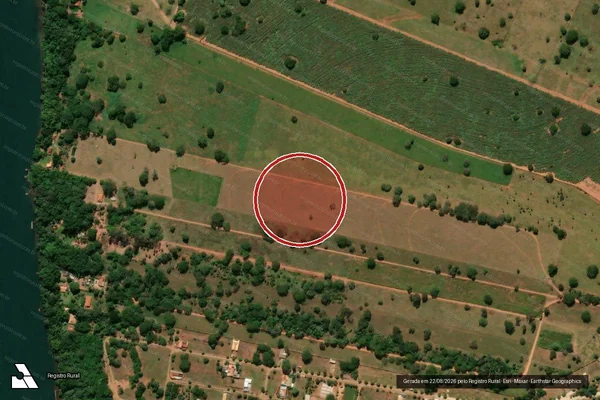 Imagem de satélite de Infração Ambiental em Paulicéia - SP