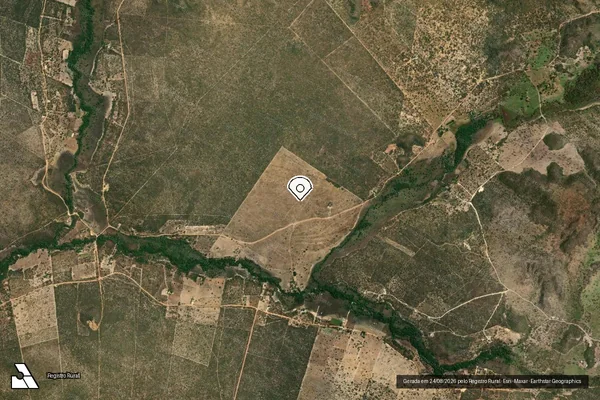 Imagem de satélite — Embargo IBAMA — Infração da Flora - Mambaí/GO