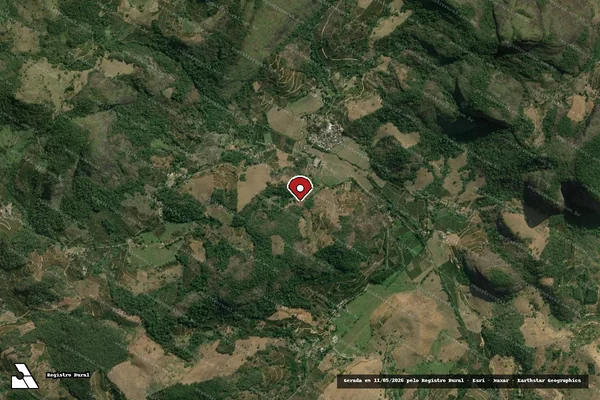 Imagem de satélite de Infração da Fauna em Cachoeiro de Itapemirim - ES (marcador da localização)