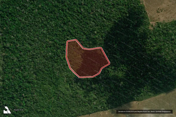 Imagem de satélite de Infração Ambiental em Boca do Acre - AM