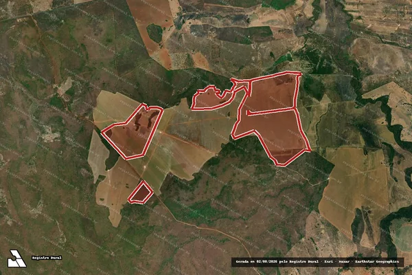 Imagem de satélite de Infração da Flora em Flores de Goiás - GO