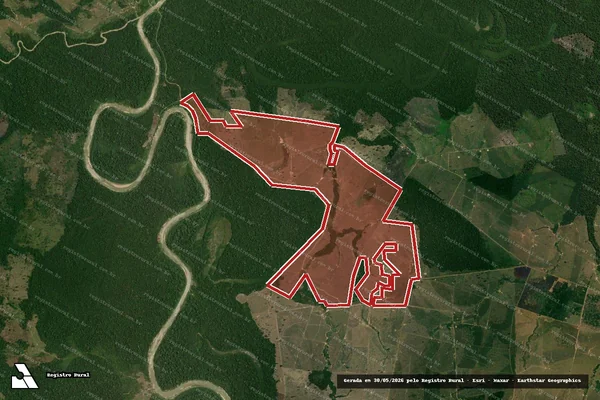 Imagem de satélite de Infração Ambiental em Boca do Acre - AM