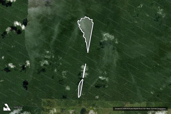 Imagem de satélite de Infração da Flora em São Félix do Xingu - PA