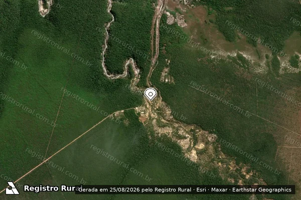 Imagem de satélite — Embargo IBAMA — Infração referente a Qualidade Ambiental - Vilhena/RO