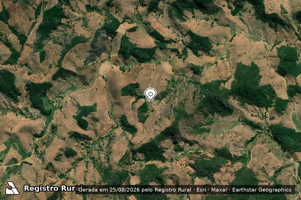 Imagem de satélite — Embargo IBAMA — Infração da Fauna — Conceição de Ipanema/MG