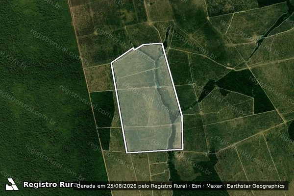 Imagem de satélite de Infração Ambiental em Santa Cruz do Xingu - MT