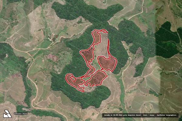 Imagem de satélite — Embargo IBAMA — Infração da Flora — Maragogi/AL