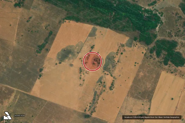 Imagem de satélite — Embargo Ambiental - Amaralina/GO