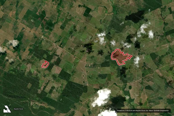 Imagem de satélite — Embargo IBAMA — Desmatamento - Marabá/PA