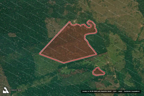 Imagem de satélite de Infração da Flora em Lábrea - AM