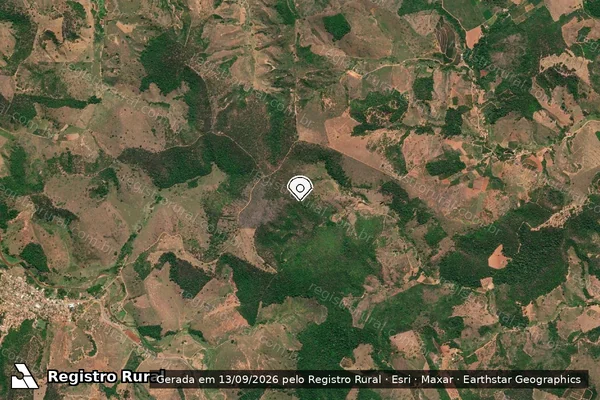 Imagem de satélite de Infração da Fauna em Governador Valadares - MG (marcador da localização)