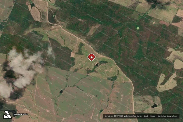 Imagem de satélite — Embargo IBAMA — Infração da Flora - Traipu/AL