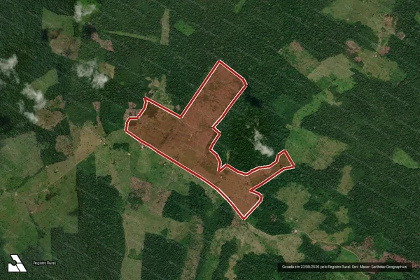 Imagem de satélite de Infração da Flora em Óbidos - PA