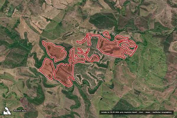 Imagem de satélite de Infração da Flora em Itabi - SE