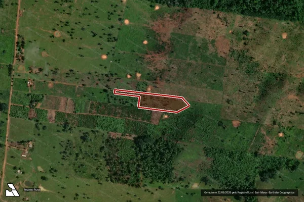 Imagem de satélite de Infração da Flora em Porto Velho - RO