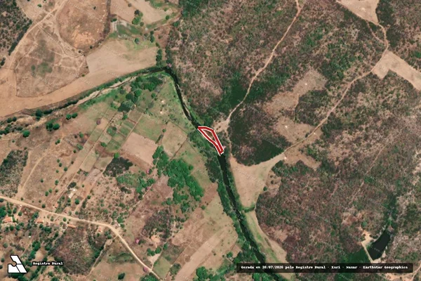 Imagem de satélite — Embargo IBAMA — Infração de Licenciamento(Não Classificada-Móvel) — Tauá/CE