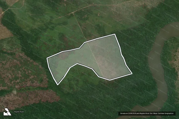 Imagem de satélite de Infração Ambiental em Novo Progresso - PA
