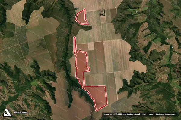 Imagem de satélite de Infração Ambiental em Goiatins - TO