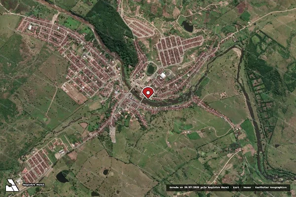 Imagem de satélite — Embargo IBAMA — Infração Ambiental — Quebrangulo/AL