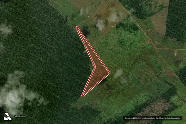 Imagem de satélite de Infração da Flora em Canutama - AM