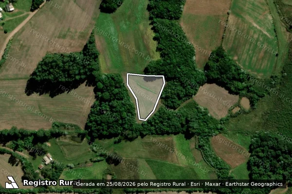 Imagem de satélite de Infração da Flora em Lagoa Bonita do Sul - RS