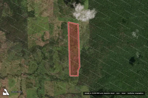Imagem de satélite de Infração Ambiental em Cotriguaçu - MT